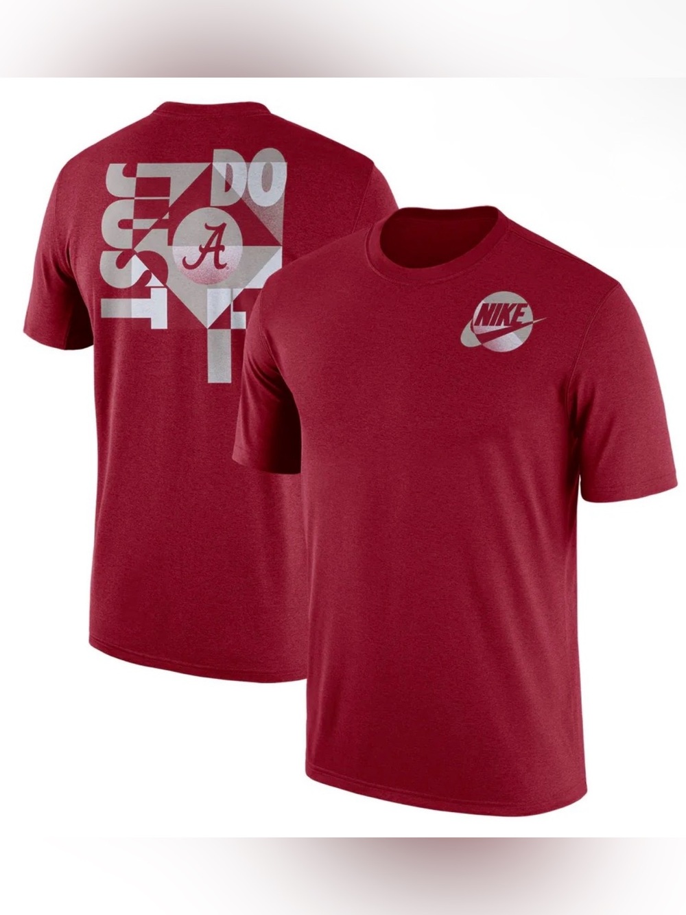 Alabama Crimson Tide Nike “Just Do It” T-Shirt, Men’s XXL Maroon Loose Fit NCAA